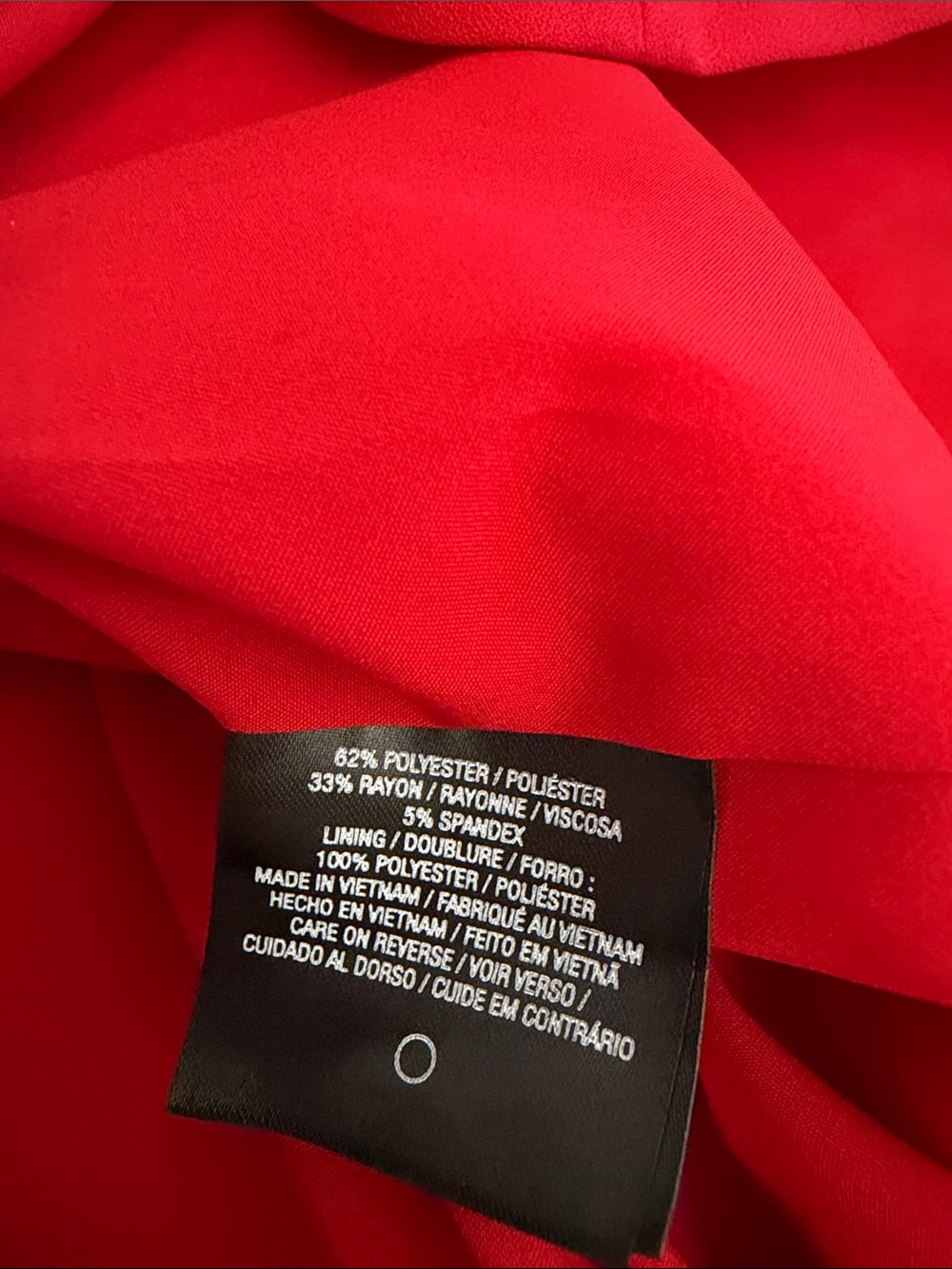 Tahari Red Cold-Shoulder Sheath Dress with Ruffle Sleeves - Picture 5 of 5